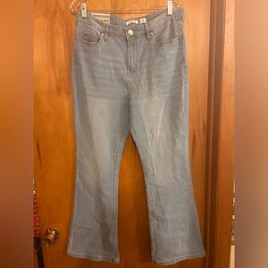 Serra Blue Flare Wide Leg Jeans Size 12 NWT